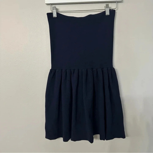Zara Women's Navy Strapless Flowy Tunic Tube Top Size M NWOT - Picture 7 of 7